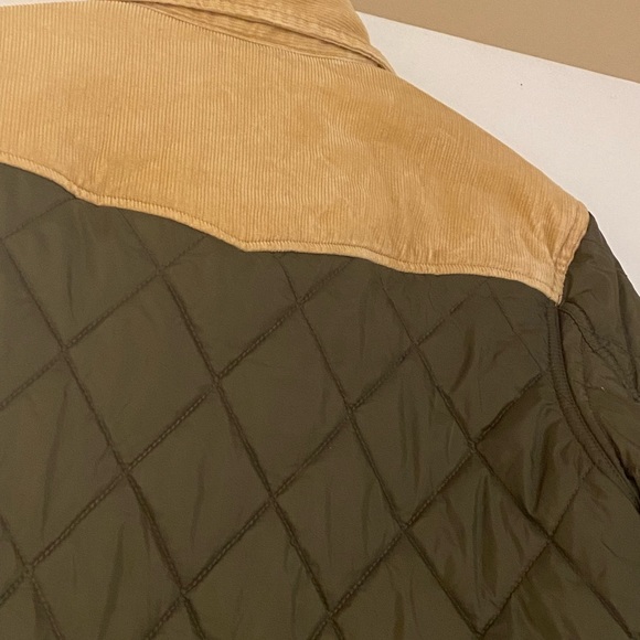 California Dream Who.A.U sz S Green Quilted Coat - Picture 7 of 8